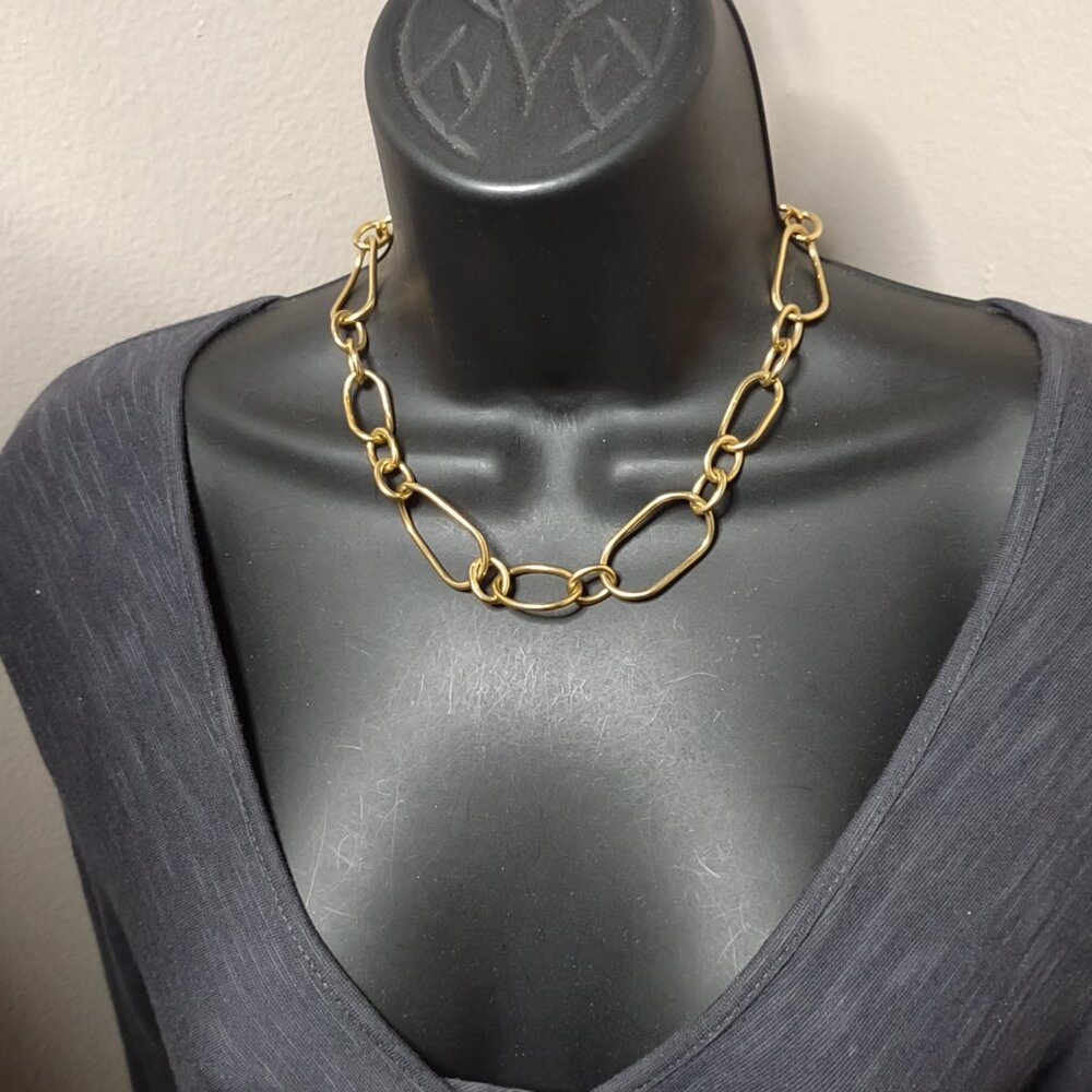 20 Inch Gold Tone Joan Rivers Chain Necklace